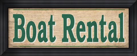 Framed Boat Rentals Print
