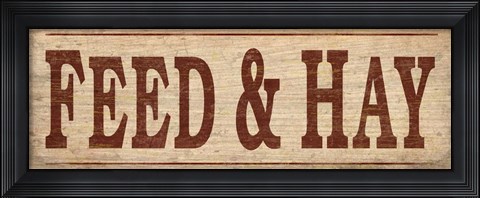 Framed Feed And Hay Print