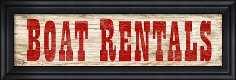 Framed Boat Rentals Print