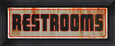 Framed Restrooms Print
