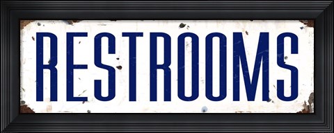 Framed Restrooms Print