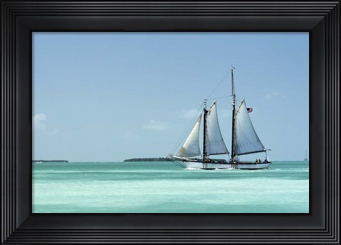 Framed Appledore Calm Sea Print