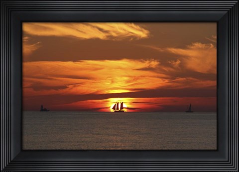 Framed Bullseye Sunset Print