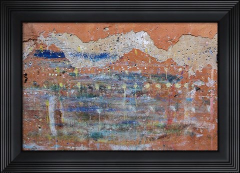 Framed Graffiti Landscape Print