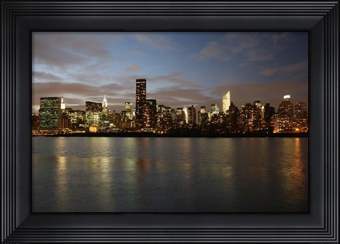 Framed Manhattan From East River Print