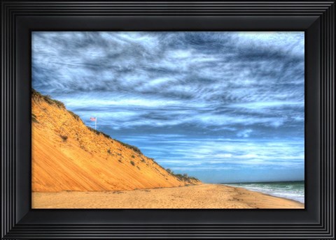 Framed Cape Cod Dune And Colors 2 Print