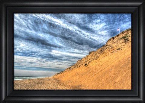 Framed Cape Cod Dune And Colors Print