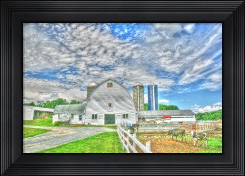 Framed Dairy Barn Print