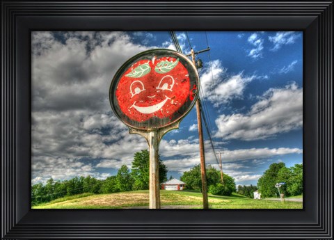 Framed Happy Apple Print
