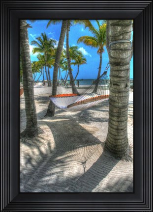 Framed Higgs Beach Hammock. Print