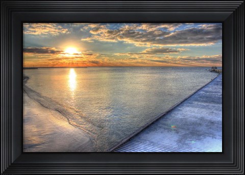 Framed Higgs Pier Key West Print