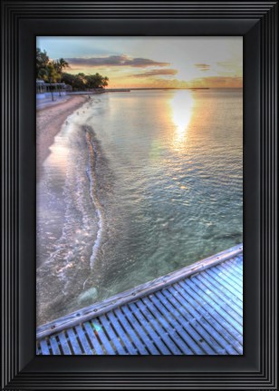 Framed Higgs Pier Vertical Print
