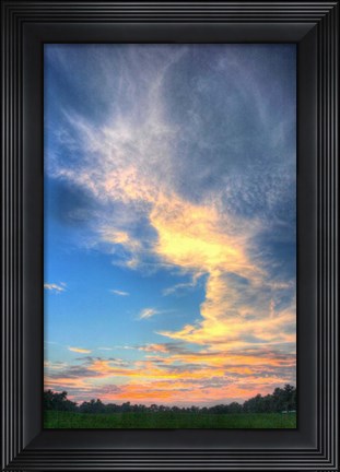Framed Late Summer Sunset Print