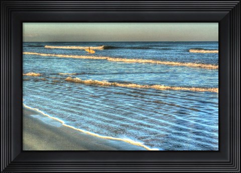Framed Lone Surfer Print