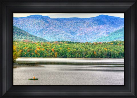 Framed Mountain Reservoir Print