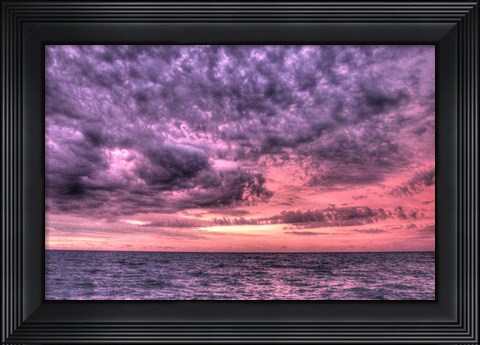 Framed Purple Sunrise Print