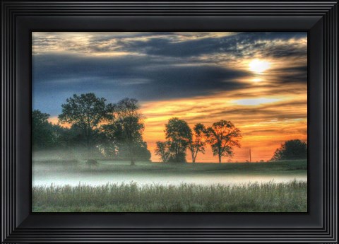 Framed Sunrise Meadow Print