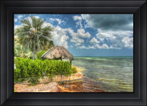 Framed Thatched Roof Print