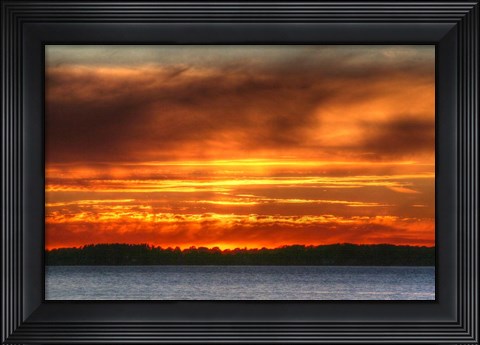 Framed 1,000 Islands Sunset Print