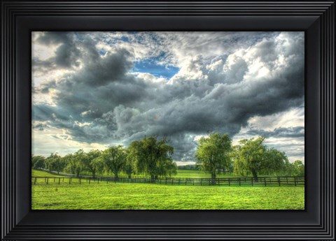 Framed Back 20 Clouds Sweep Print