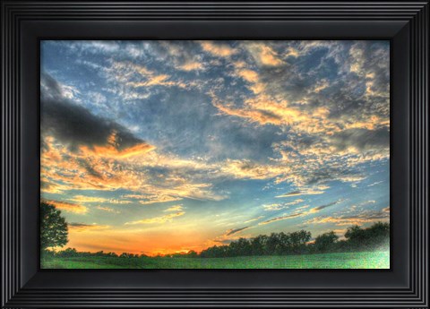 Framed Back 20 Sunset 2 Print