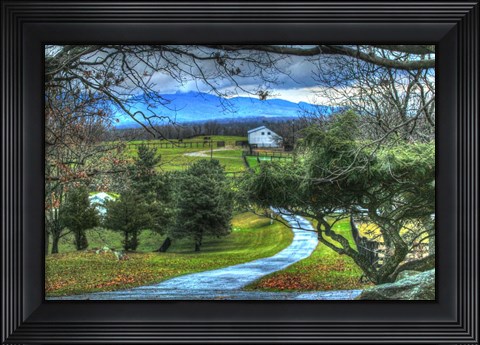Framed BC Driveway View Print