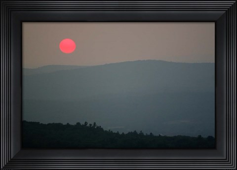 Framed Heatwave Sunset Print