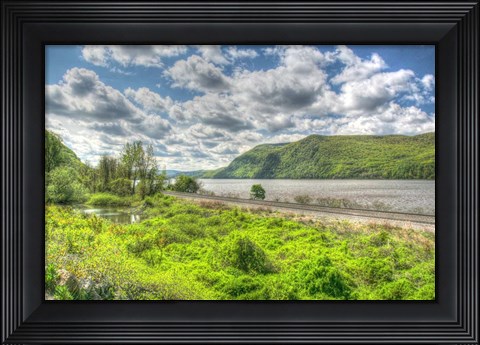 Framed Hudson And Tracks Print