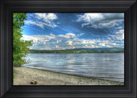 Framed Hudson At Balmville 3 Print