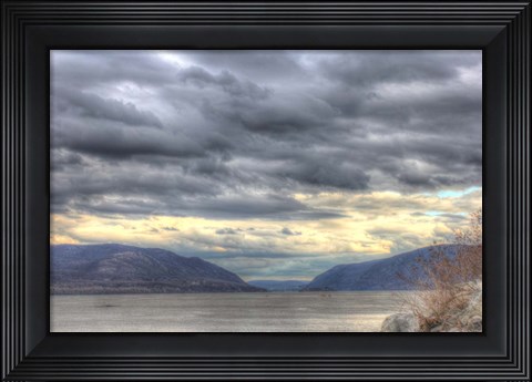 Framed Hudson Highlands Early April Print