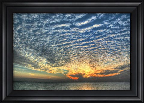 Framed Key West Blue Sunset II Print