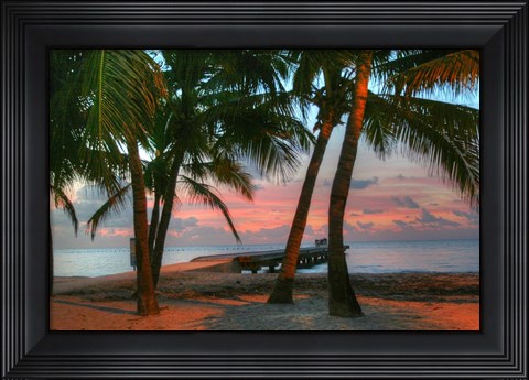 Framed Key West Sunrise V Print