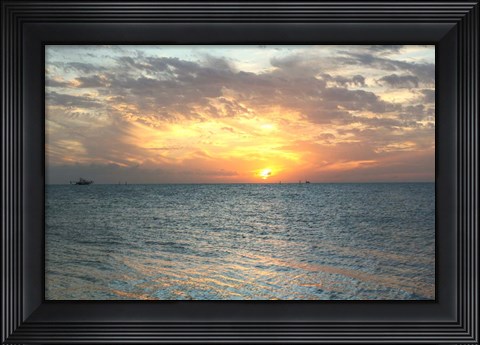 Framed Key West Sunset VII Print