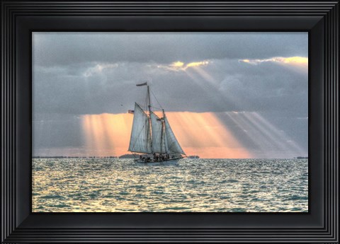 Framed Key West Sunset XV Print