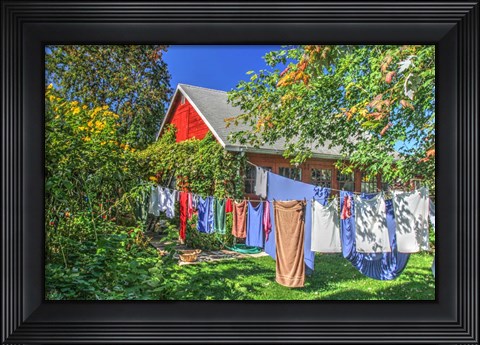 Framed Laundry Line Print