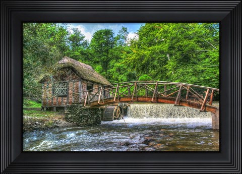 Framed Mill house and Stream Print