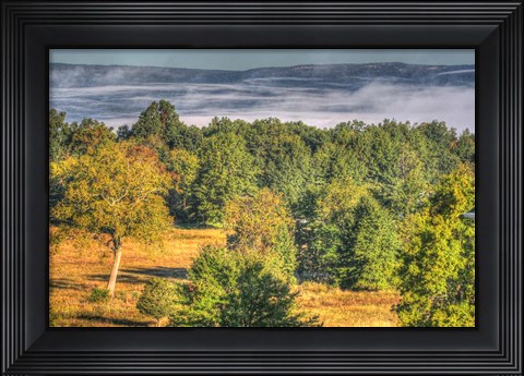 Framed Misty Shawangunk View Print