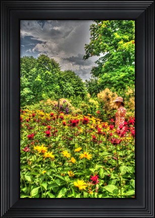 Framed Model Release Garden Vertical Print