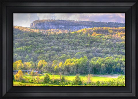 Framed Mohonk Tower Spring Print