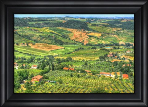 Framed Tuscan Grand View Print