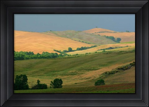 Framed Tuscan Hill I Print