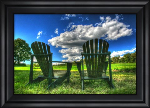 Framed Two Chairs Back 20 Print
