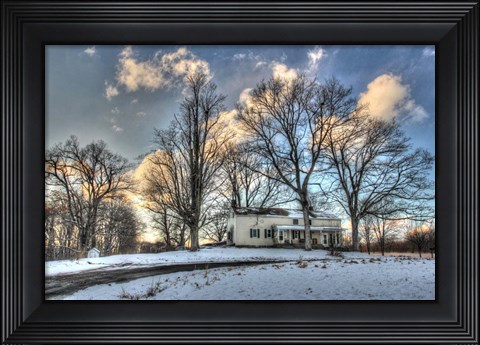 Framed Winter Home Print