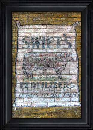 Framed Feed Sign 1 Print