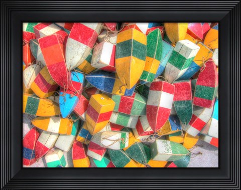 Framed Lobster Bouys Print