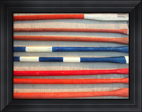 Framed Oars Print