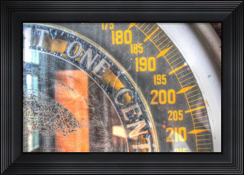 Framed Penny Scale detail Print