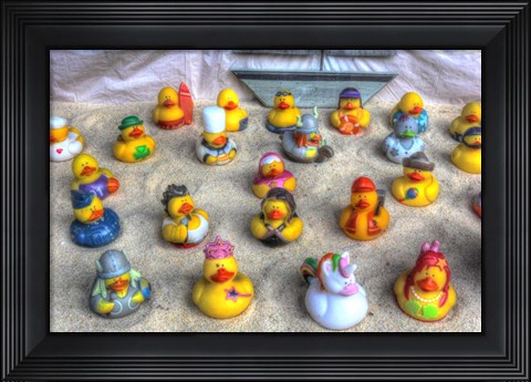 Framed Rubber Duckies Print