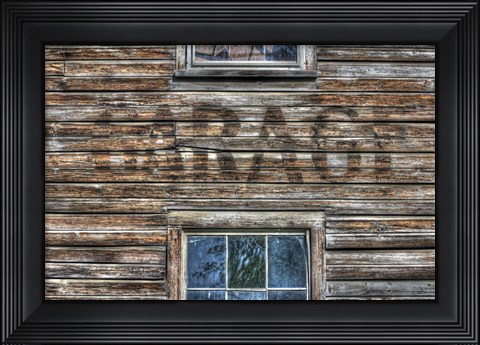 Framed Garage Wall Sign Print