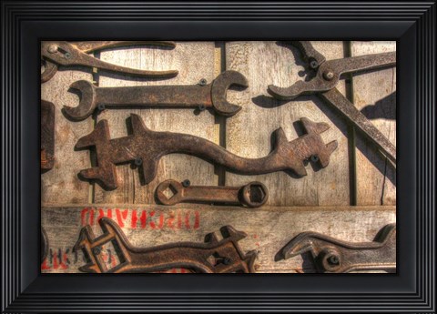 Framed Wrench Wall Print